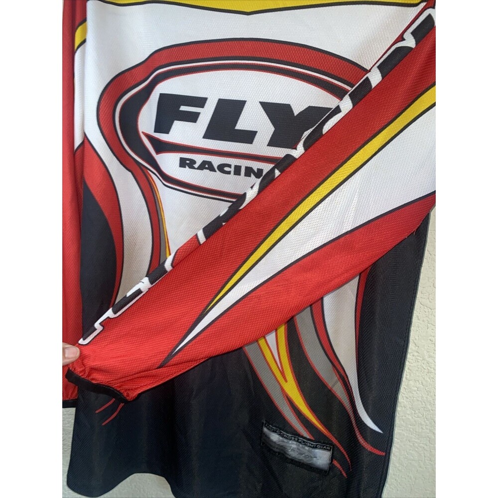 Fly Racing Motocross 805 Jersey Shirt Youth Large Boys Long Sleeve Red Dirtbike - Picture 6 of 11